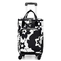 일본배송 [고베 리버럴]BAGING쇼핑 캐리 쇼핑 카트 4륜 보온 보냉 3단계 조정 완성품 905(블랙 플라워):, 단일옵션