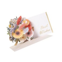GHSHOP 새해 추수 감사절을위한 봉투 3D 어머니의 날 카드가있는 팝업 꽃 인사말 카드, 종이, 빨간색