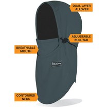 BLACKSTRAP Team Hood 방한모 페이스 마스크 정품보장, One Size, Slate