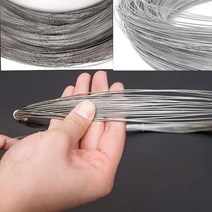 와이어로프새로운 스테인레스 스틸 와이어 0.02-3.0mm 구슬 로프 코드 낚시 스레드 문자열 DIY 목걸이 팔찌, 02 0.04mm_02 10M