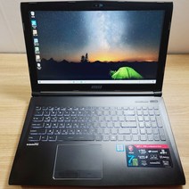 MSI 게이밍 GP62 GTX1050Ti 중고노트북, WIN10 Pro, 16GB, 1TB, 코어i7, 블랙