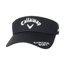 160216 골프모자 캘러웨이 C22990206 여성용 클래식 선바이저(투어 모델 UPF 50+ 사이즈 조절 가능) 모자 골프, 무료 크기, 1010 블랙