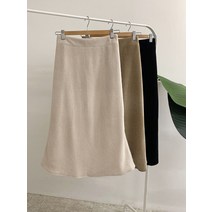 허니제이 / 듄스 포근 골덴 뒷밴딩 A라인 스커트(3color)
