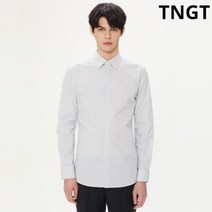 TNGT [20SS TNGT 남성]네이비 스트라이프 베이직핏 캐주얼 셔츠_TGSH0E404N2