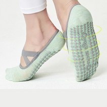 필라테스 요가양말 발가락 양말 리본 홈트 논슬립 미끄럼방지, 리본토우삭스 민트