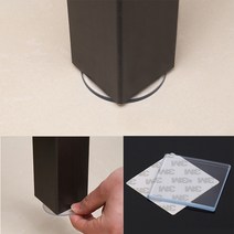 쇼파 소파 밀림방지 패드 테이블 식탁 책상 미끄럼방지 스티커 4P, 사각, 1개