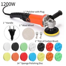 연마기 충전식 드릴 그라인더 무선 핸드 220V 조정 가능한 속도 자동차 연마 기계 전기 폴리 셔 왁싱 가구 pulidora para automovil, 02 B 1200W