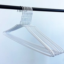 꽈배기 세탁소 옷걸이 - 백색X10개, 10개