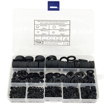 M2.5 M2 M3 M4 M5 M6 M8 M10 M12 일반 수리 가구 세탁기 가스켓 키트 600PCS 블랙 나일론 고무 평 와셔 구색 키트, 보여진 바와 같이, 하나