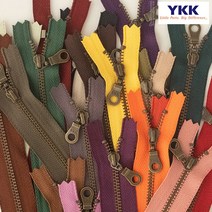 퀼팅맘 YKK지퍼 앤틱 납작드롭 25컬러, [17cm] 라일락