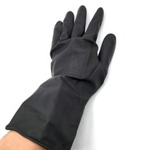 천연 라텍스 블랙 고무장갑 세차장갑 5장 세트 black Large, 대(L)