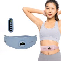 Smabat EMS 허리 마사지 벨트 허리마사지기 저주파 안마기 무선 리모컨 6가지 마사지 모드 9단계 강약 조절, 블루