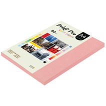 종이문화 프린트프로 칼라복사지 A4 80g No.24 핑크 125매