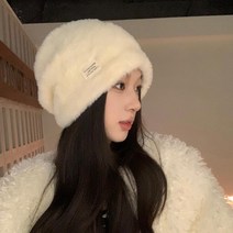 소프트 앙고라비니 페이크퍼 겨울 비니 털 니트 모자