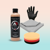 AD 오토브라이트 인핸스 페인트클렌져 자동차 얼룩 물때 워터스팟 찌든때 제거 페클, 02 인핸스500 (패드+타월+장갑)세트