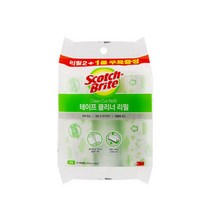 돌돌이테이프 먼지클리너 롤러 카페트청소 스카치브라이트 테이프클리너 리필 대형 3개 3M