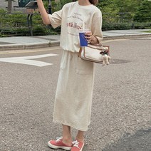 [조아맘] 모니카 맨투맨 스커트 세트