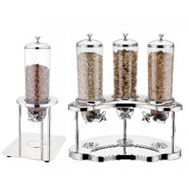 시리얼 디스펜서 곡물 용기 보관 조식 오트밀 뷔페, C번 스타일 시리얼 디스펜서