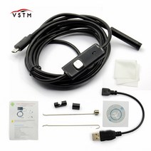 스마트폰 내시경 카메라 배관 누수 초소형 와이어 탐지기 핸드폰 최신 2in1 안드로이드 및 PC USB 검사 7MM 1M2M5M 720P HD Borescope 비디오 캠 6 조정, [03] 5M, 03 5M