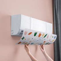 유니코시 간편설치 무타공 벽걸이 에어컨 바람 무풍효과 바람막이 바람가리개 윈드바이저 날개 LG 삼성 캐리어 공용, 화원