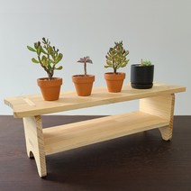 원목 화분받침대 다육이 다용도선반 6종중 택1 GO20114-19, 화분받침대 대_높은2단 GO20119