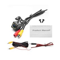 자동차 후면보기 카메라 와이드 앵글 역방향 주차 방수 적외선 LED 자동 백업 모니터 범용 BMW HD 나이트 비전, [12] only camera