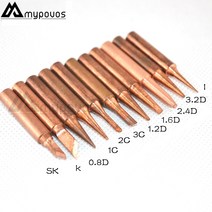 인두기 11 개 구성 900M-T-I bk 3C 2.4D 순수 구리 철 팁 HAKKO SAIKE ATTEN AOYUE KADA YIHUA 납땜 재작업, 07 900M-T-1.6D X10