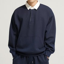 루미넌스 오버핏 럭비 맨투맨