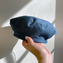 나나상점 레트로 청 베레모 빵모자