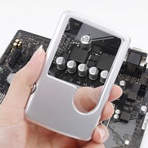 주머니속에 쏙 어디든지 쉽게 소지할수 있는 카드클립형 LED돋보기 1+1