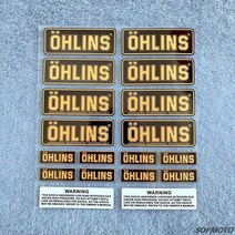 OHLINS 오토바이 여러 가지 빛깔의 반사 데칼 헬멧 장식 로고 서스펜션 충격 흡수 Sticke, 10 OHLINS