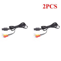 18M 슈퍼 닌텐도 64 오디오 TV 비디오 코드 AV 케이블 게임 큐브 N64 SNES, 없음, 2.2PCS