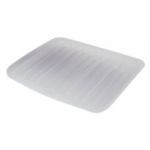 Rubbermaid 길이 45.7cm x 너비 37.3cm 높이 3.3cm 투명 플라스틱 접시 배수구, Clear