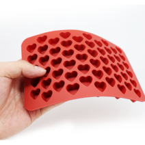 미니하트 55구 몰드, 빨강(국산 플래티넘실리콘)