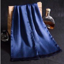 남자 실크 스카프 선물 남성용 긴 프린트 디자인 160 순수 목 28x 100% cm