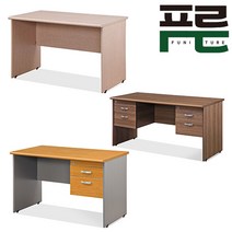 CRT 책상 1200 1500 사무용 컴퓨터 책상 보조 서랍 편수 양수, 없음, 망펄비취