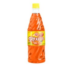 오뚜기 시럽 슬러시 오렌지향 1병 시럽원액, 7개, 1kg