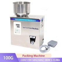 과립기220V 110V 자동 과립 분말 충전 기계 Medlar 차 종자 입자 계량 포장기 50G, 03 100G_01 110V_02 EU