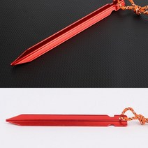 레드 1P 텐트지주핀 지주팩 백패킹백 스텐단조팩 고정핀 텐트펙 말뚝 못