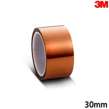 3M 8997 폴리이미드 캡톤테이프 30mm x 32.9M PI 내열 고온 전자테이프 회로테이프, 1개