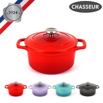 [차세르] 프리미엄 무쇠주물 양수냄비 16cm 색상선택가능, 색상선택:03_보라보라, 상세 설명 참조