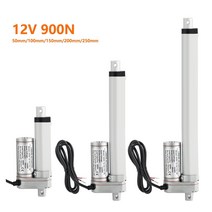 엑추에이터 dc12v 선형 액추에이터 900n 선형 모터 메탈 기어 전기 모터 이동 거리 스트로크 50mm 100mm 150mm 200mm 250mm 30w 2.5a, 12v 400mm 900n