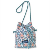 KAVU 캔버스 슬링 버킷 백 블루 블로트, One Size, Beach Paint