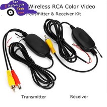 podofo 2.4g 무선 송신기 앰프 차량용 수신기 후방 후방보기 백업 카메라 및 모니터 주차 지원 차량 캠, 없음