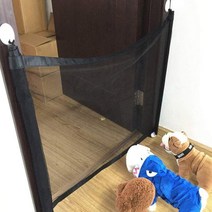 강아지 애견 울타리 공간 분리 메쉬 소재 부착형 안전 가림막 펜스