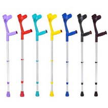 (팔꿈치지팡이) 엘보클러치 클래식콤비 1세트 목발, 노랑색