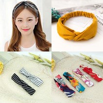 2+1 꼬임 무지 터번 실크 헤어밴 윤아 연예인 반다나 롤업 안아픈 리본 여자 머리띠 16종