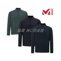 밀레 F/W 남자 가을 간절기 흡습속건이 뛰어난 기능성 소재로 편안하고 쾌적한 착용감! 가격도 착한 가성비 남자 등산 집업 티셔츠 / PAUL0317
