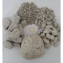 화산송이 그레이화산석8리터 하얀화산석 조경화산송이 폴라이트, 20-30mm
