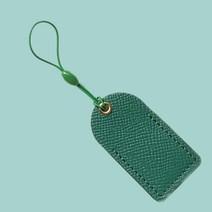 1.8x.4.5cm 가죽 아파트 도어락 카드키 케이스 키태그 커버 nfc rf mf, 포레스트그린, 1개